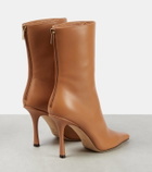 Jimmy Choo Agathe 100 leather ankle boots