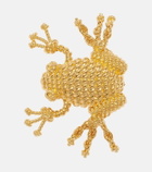 Loewe Braided gold-plated brooch