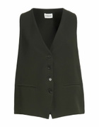 P. a.r. o.s. h. Womens Tailored Vest Dark in Green