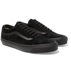 Vans - OG Old Skool LX Leather-Trimmed Suede Sneakers - Men - Black