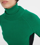 Moncler Grenoble Wool-blend turtleneck sweater