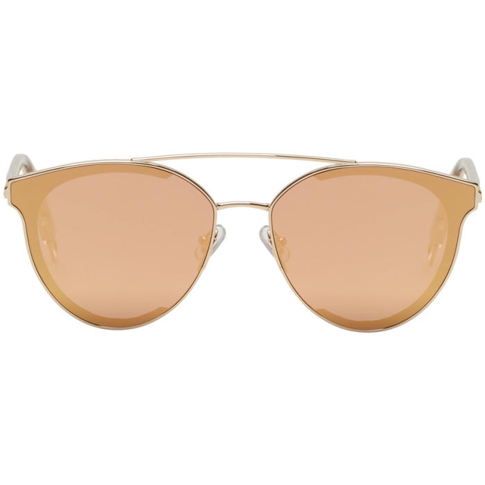 Gentle Monster Gold and Pink Last Bow Sunglasses Gentle Monster