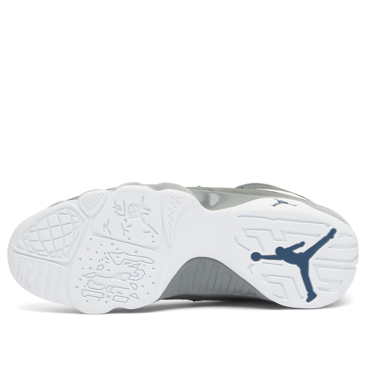 Air Jordan Men's 9 Retro Sneaker in White/Blue/Grey
