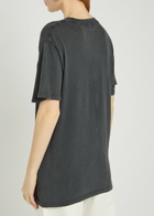 Anine Bing Lili Printed Cotton T-shirt Black