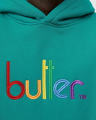 Butter Goods Colours Embroidered Pullover Hoodie Green - Mens - Hoodies