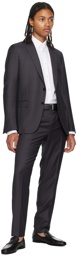 ZEGNA Gray Single-Breasted Suit