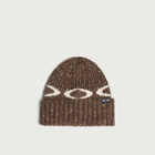 Oakley Men's Ellipse Ribbed Beanie in Dark Umber