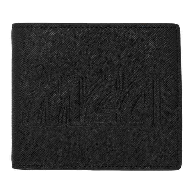 Photo: McQ Alexander McQueen Black Metal Logo Fold Wallet