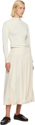 LE17SEPTEMBRE Off-White Fluid Balloon Midi Skirt