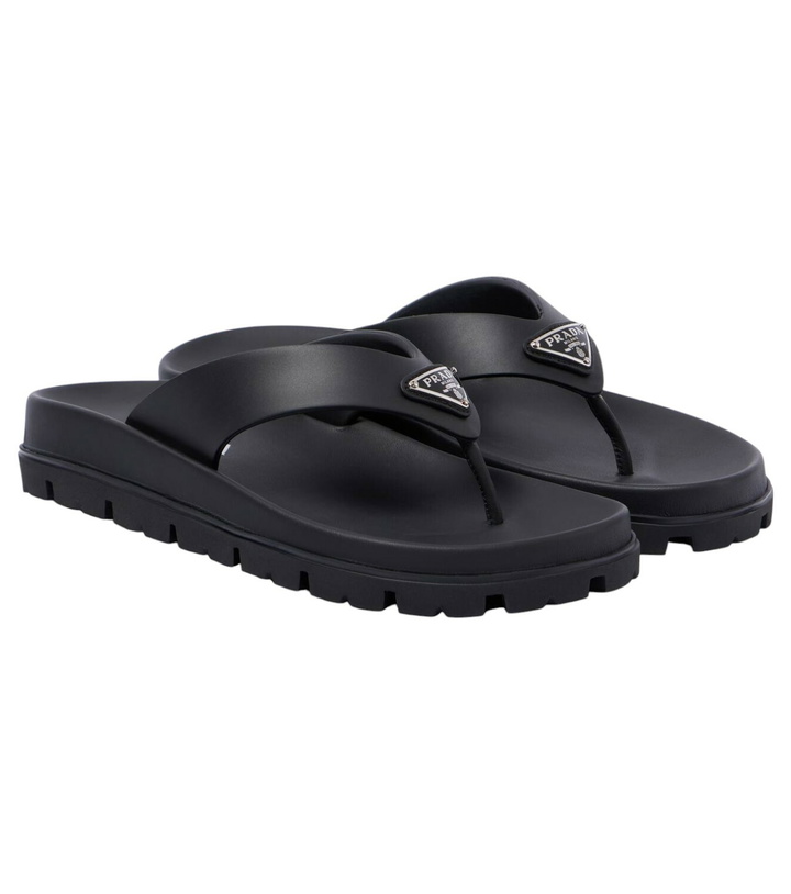 Photo: Prada Soft Cage vinyl thong sandals