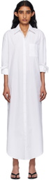The Frankie Shop White Helena Shirt Maxi Dress