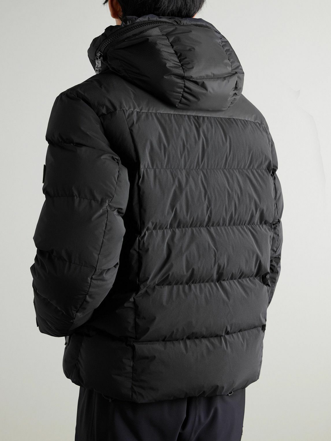 BOGNER - Blaine Panelled Quilted Shell Hooded Jacket - Black