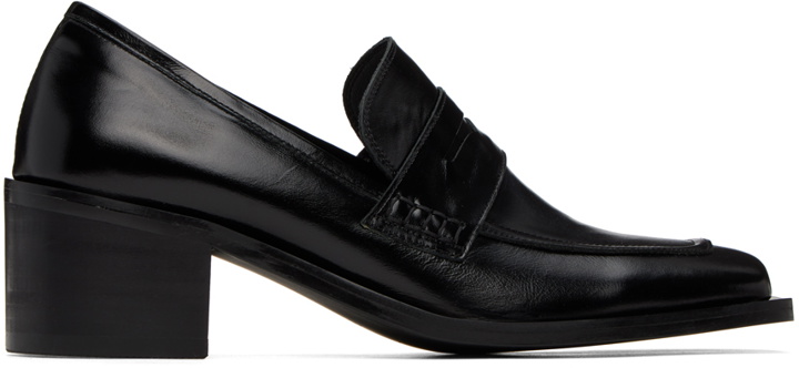 Photo: DRAE Black Wrinkle-Effect Loafers