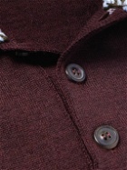 Maison Margiela - Wool Polo Shirt - Burgundy
