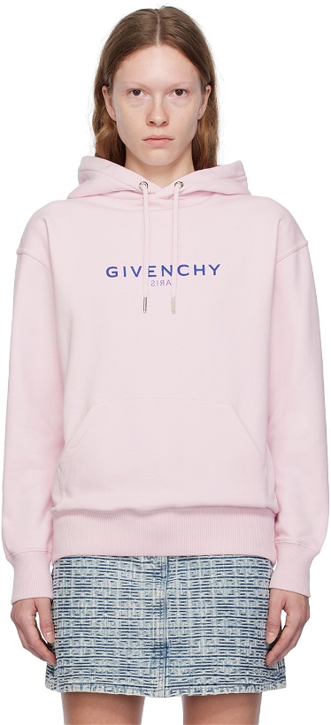 Photo: Givenchy Pink Printed Hoodie
