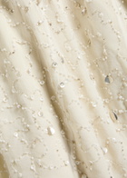 Staud Emily Embellished Mesh Mini Dress Ivory