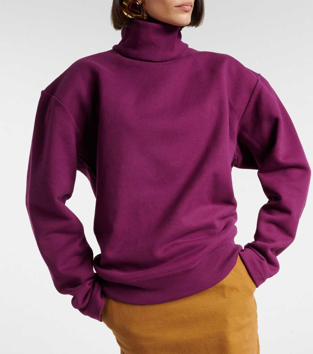 Saint Laurent Cotton fleece sweatshirt