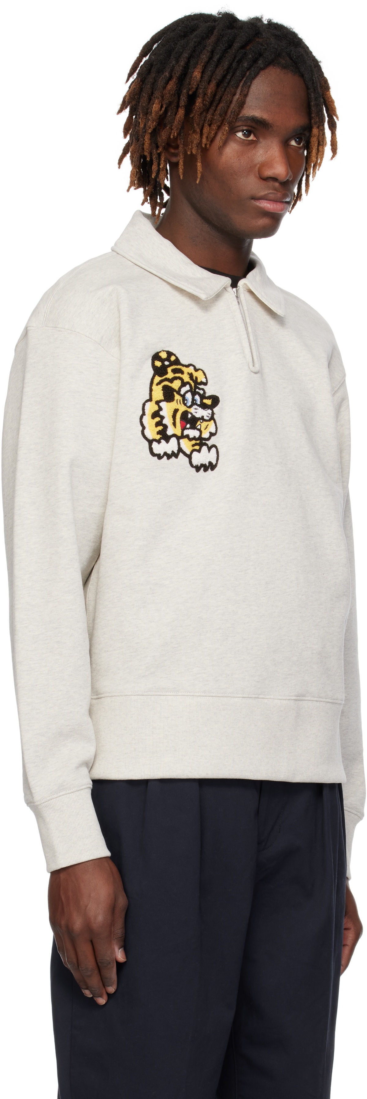 Kenzo Gray Kenzo Paris VERDY Edition Embroidered Sweatshirt Kenzo