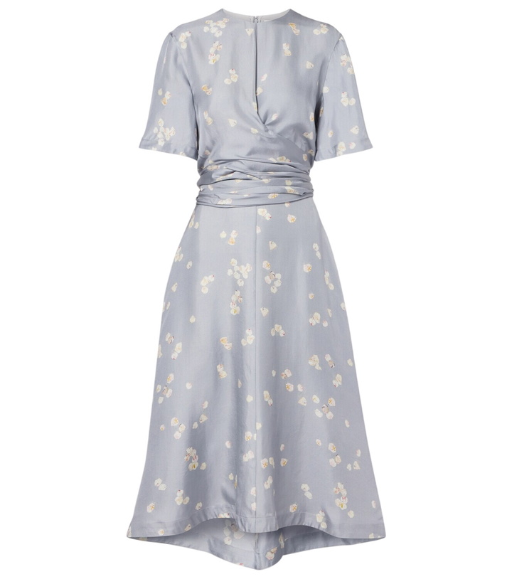 Photo: Altuzarra Kirsty floral draped silk midi dress