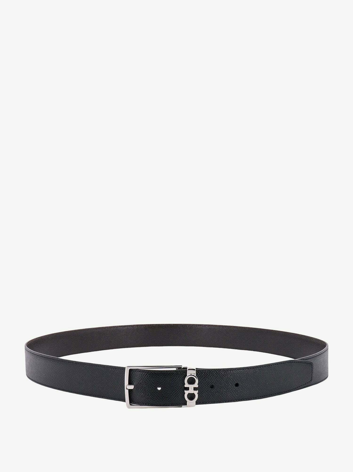 FERRAGAMO 3cm Cross-Grain Leather Belt for Men