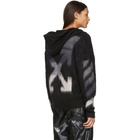 Off-White Black Brushed Mohair Hoodie