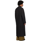 Dries Van Noten Black Rubar Long Coat