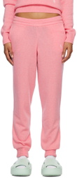 Sporty & Rich Pink Embroidered Sweatpants