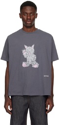 We11done Gray Printed T-Shirt