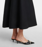 Valentino VGold Crepe Couture midi skirt