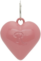 Raf Simons Pink Big Heart Single Earring