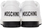 Moschino White Streetball Teddy Bear Sneakers