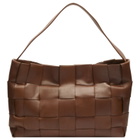 ST. Agni Women's Woven Large Tote in Chestnut 