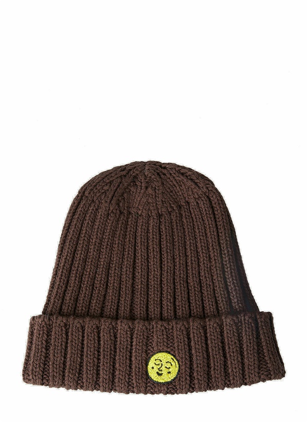 Photo: Chunky Knit Beanie Hat in Brown