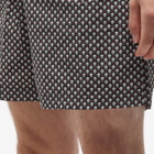 Alexander McQueen Men's Polka Dot Skull Swim Short in Black/Ivory