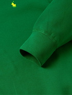 Polo Ralph Lauren - Logo-Embroidered Cotton-Blend Jersey Sweatshirt - Green
