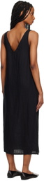Deiji Studios Black 'The Slip' Midi Dress