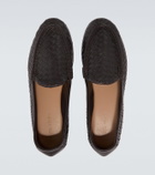 Bottega Veneta Silenzio Intrecciato leather loafers