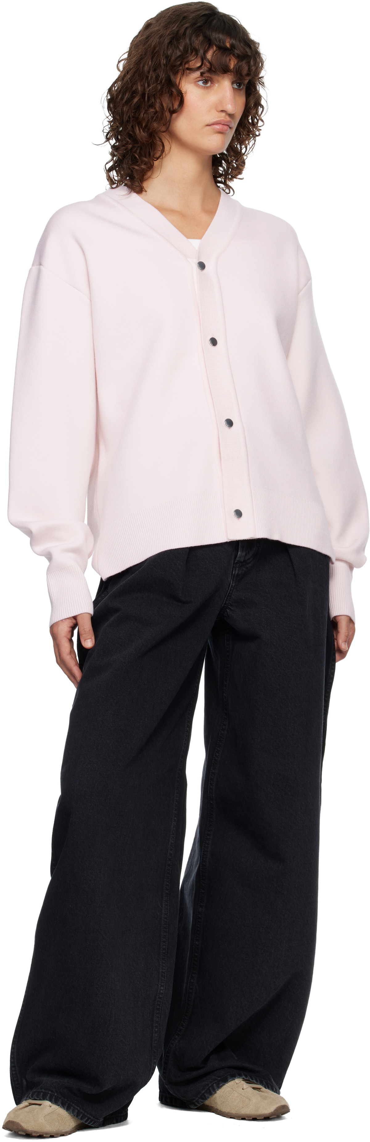 JACQUEMUS Pink 'The Doppio' Cardigan