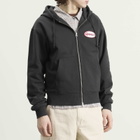 Gramicci Men's Oval Patch Zip Hoodie in Vintage Black