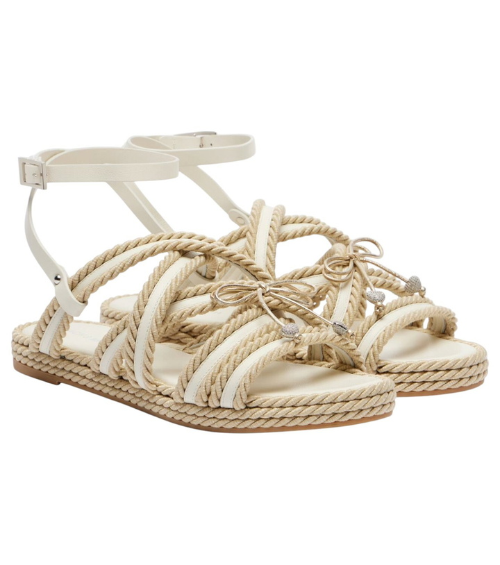 Photo: Mach & Mach Embellished woven sandals
