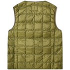 Gramicci x Taion Down Liner Vest in Olive