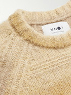 NN07 - Striped Knitted Sweater - Brown