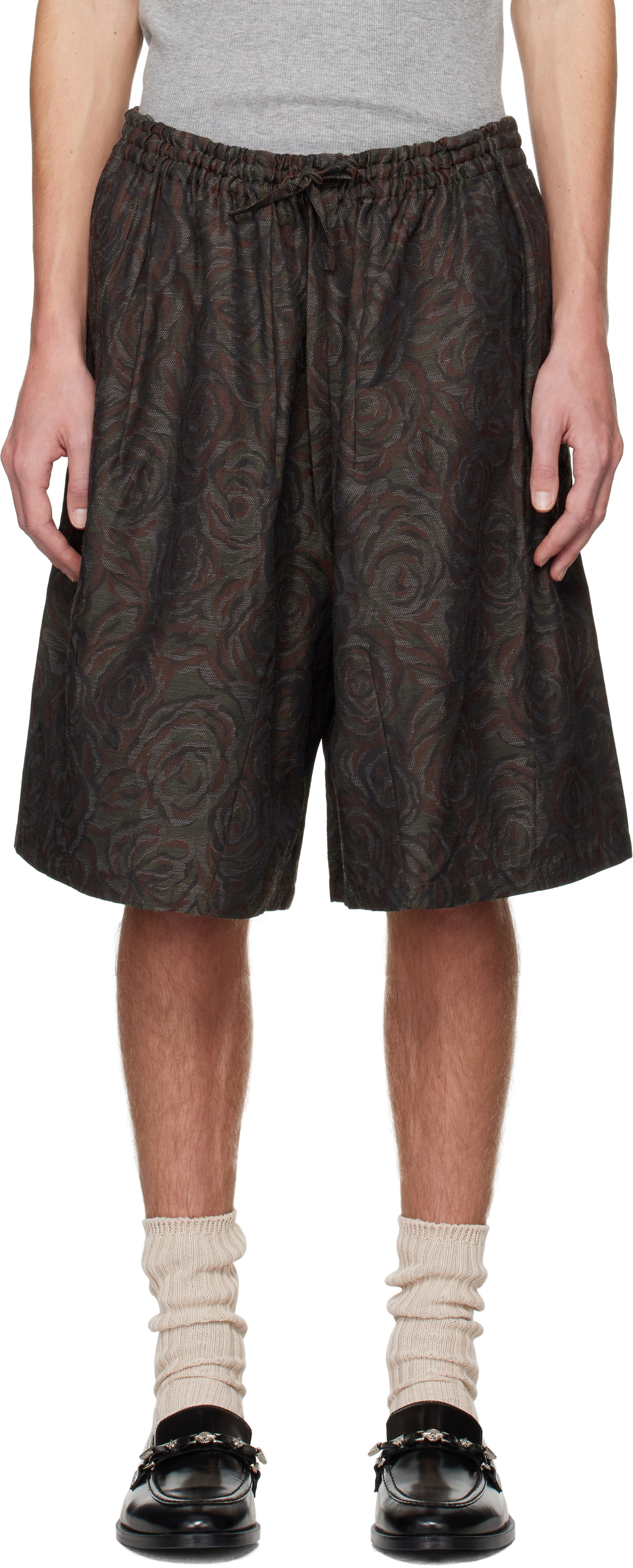 NEEDLES Khaki & Brown H.D.P. Shorts