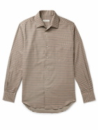 Loro Piana - Logo-Appliquéd Checked Cotton-Flannel Shirt - Brown