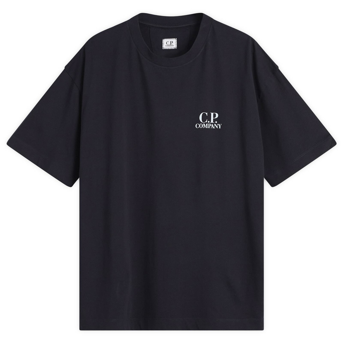 C.P. Company Men's Metropolis Box Logo T-Shirt in Total Eclipse