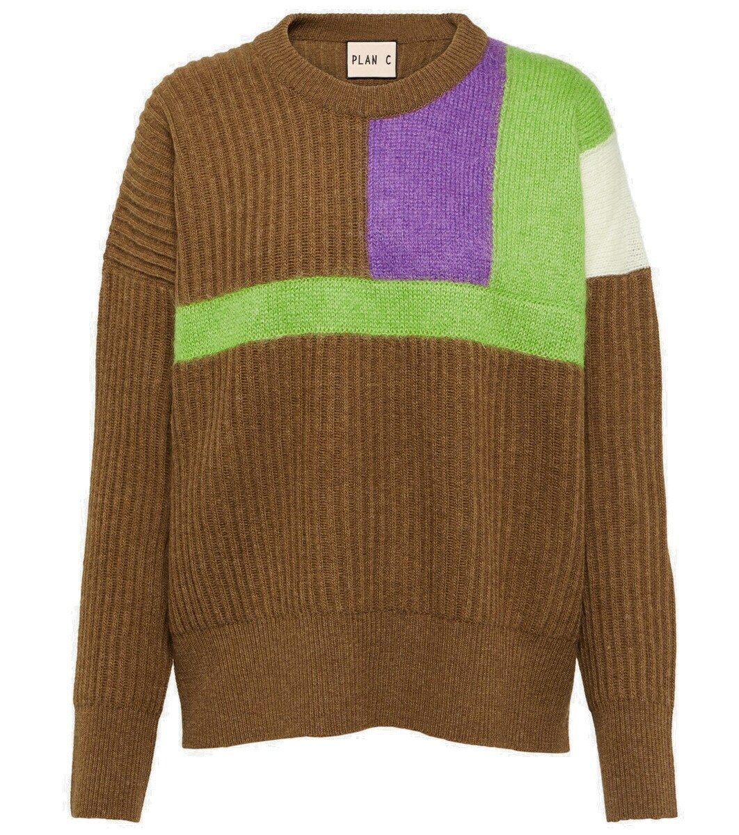【破格！】PLAN C alpaca knit sweater 破格！】PLAN C alpaca 納まら knit sweater