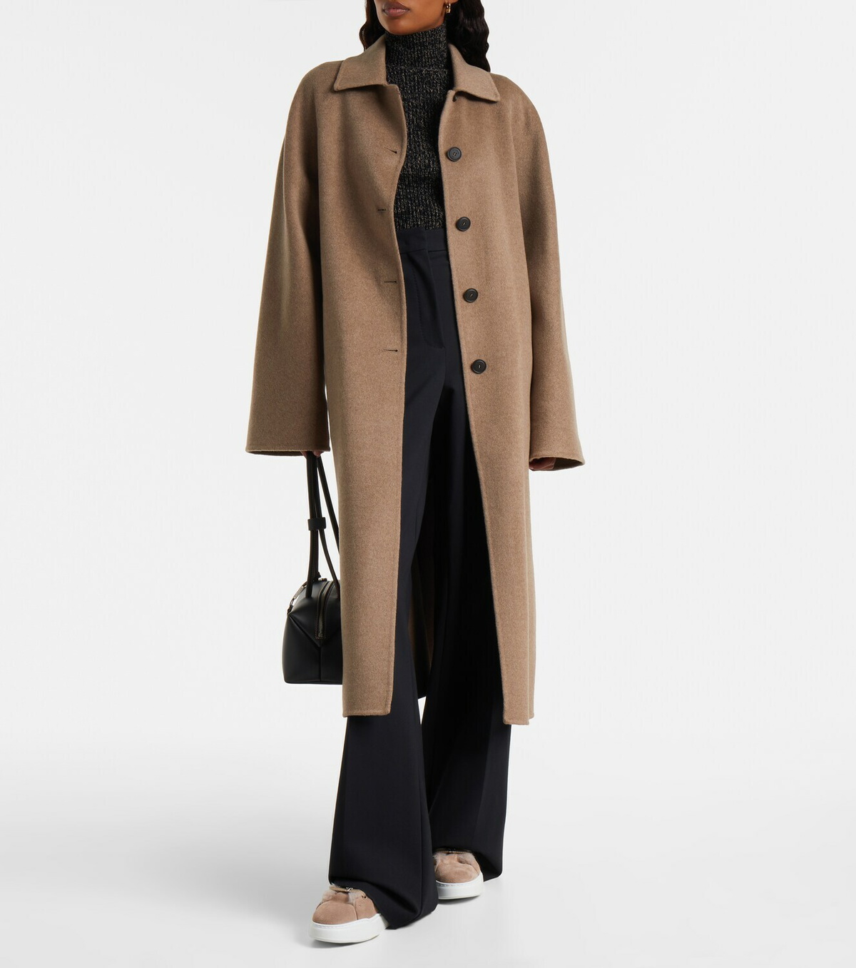 Max Mara TMaxi suede platform sneakers