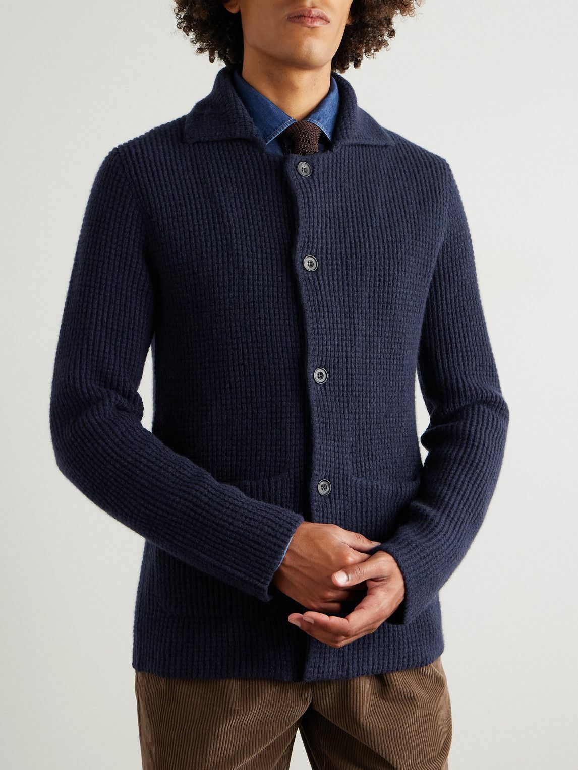 Rubinacci - Cashmere Cardigan - Blue