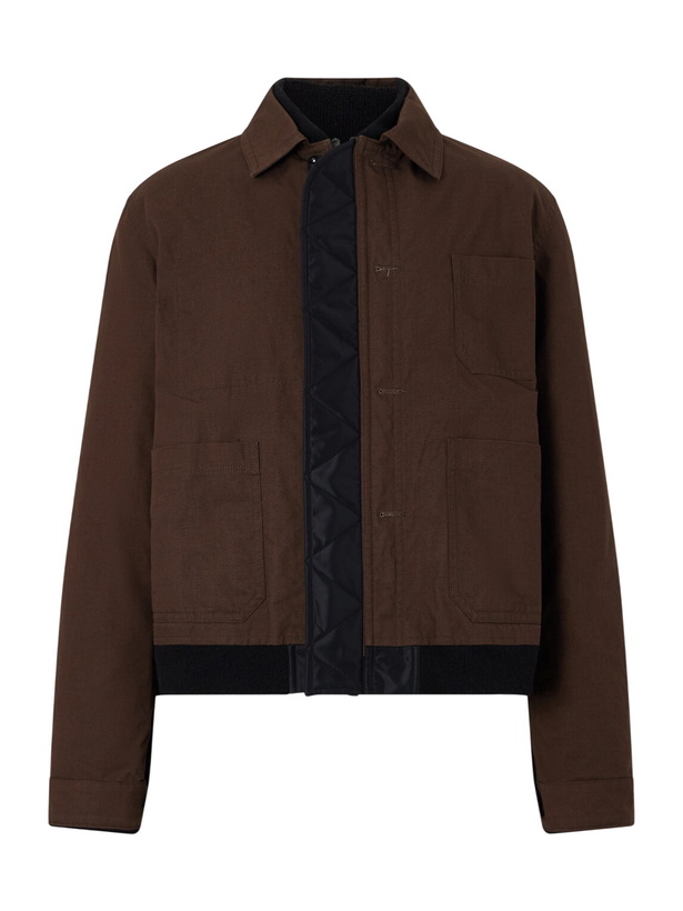 Photo: Sacai - Reversible Nylon Bomber Jacket - Brown