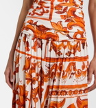 Dolce&Gabbana Majolica organza midi dress